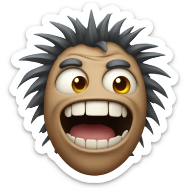 ugliest scariest emoji you can make sticker