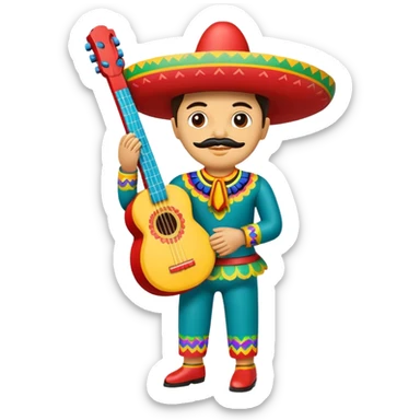 traditional Mexican balero toy sticker