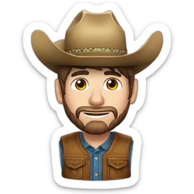 messi con un sombrero de vaquero sticker