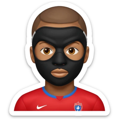 mbappe, mask sticker