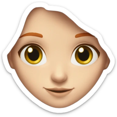 Pale skinned gryffindor Redhead with green eyes reading a book sticker