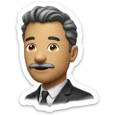 Face exhaling of Dashing Away sticker