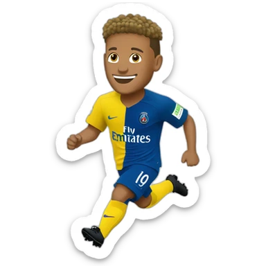 Neymar Jr  qui gait un arc en ciels sticker