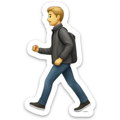 pedestrian sticker