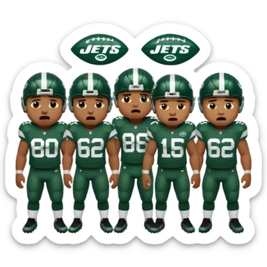 New York Jets being cry babies  sticker