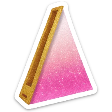 Pink ombre guillotine with glitter sticker