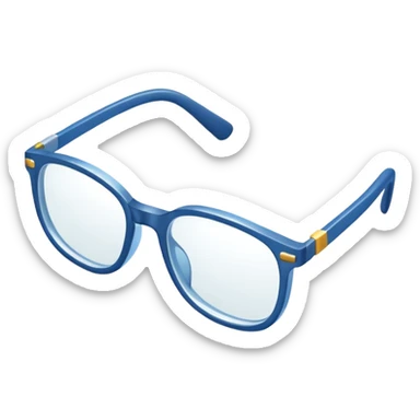 isometria illustrazione 3d occhiali da vista sticker