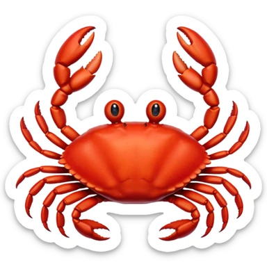 Sebastian the crab from the little mermaid  sticker