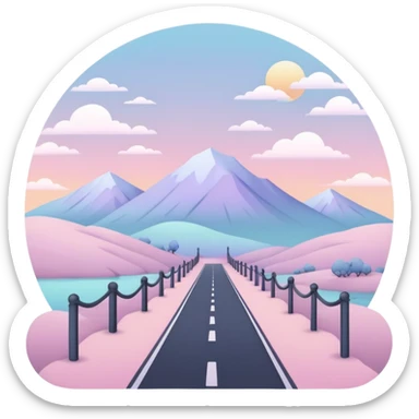 Gloomy pastel beautiful edgy aesthetic full scenic SCENERY sticker