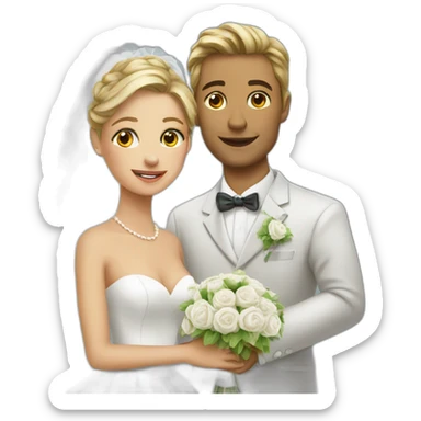Mariage sticker