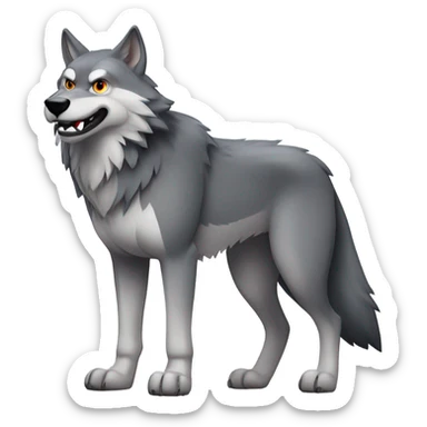 Wolf sticker