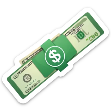 single cash bill 2d format sticker