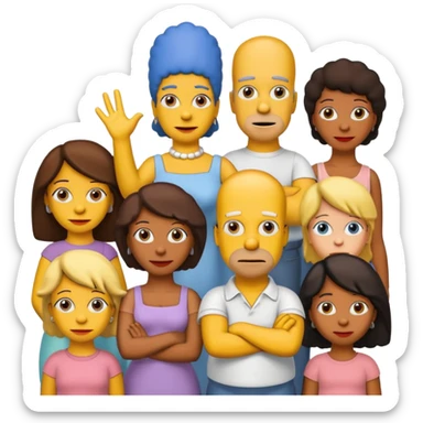 the simpsons, Different every character. sticker