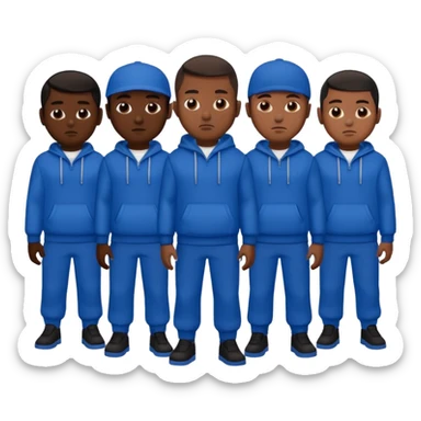 Crip gang members  sticker