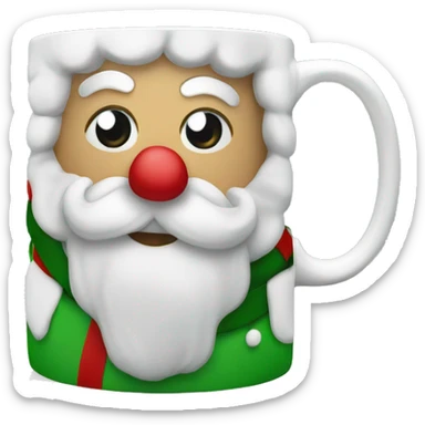 Christmas mug sticker