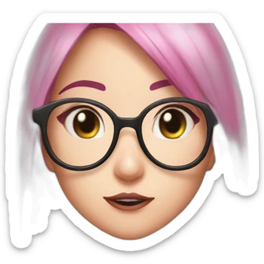 Katarina show tongue glasses sfw sticker