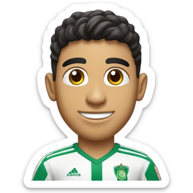 Achraf Hakimi with the marocan shirt sticker