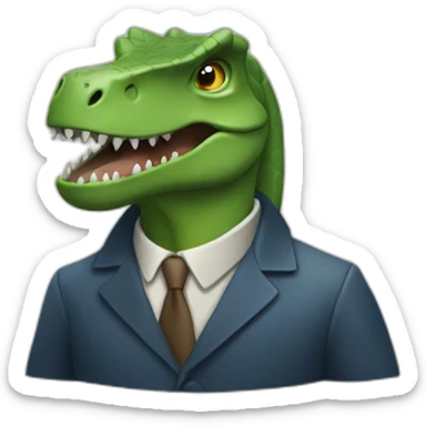 intellectual dinosaur sticker