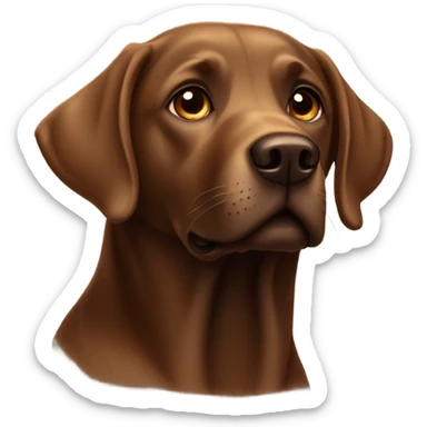 Brown Labrador  sticker