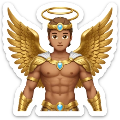 Aesthetic masculine archangel  sticker