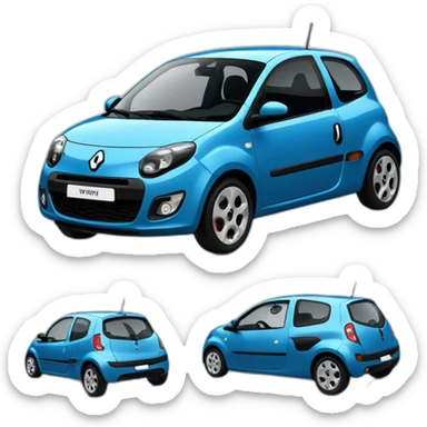 Renault Twingo 2013 blue sticker