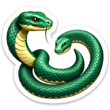 Hogwarts Slytherin snake sticker
