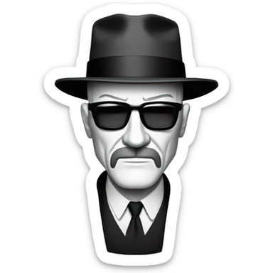 Breaking bad Heisenberg logo sticker
