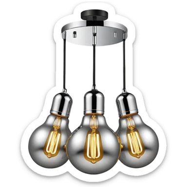 ceiling lamp 3 bulbd sticker