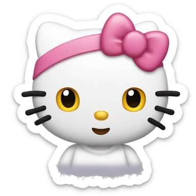 Hello Kitty say Hello  sticker