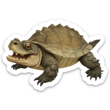 Alligator snapping turtle sticker