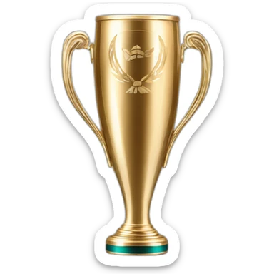 Champagne bottle with the champions league trophy wings sticker