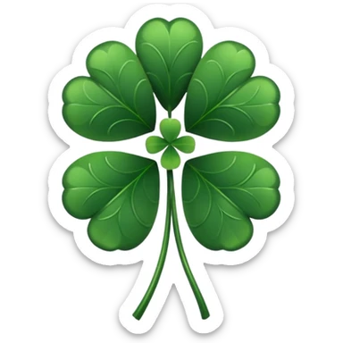 make the 5 leaf clover form black clover the anime sticker