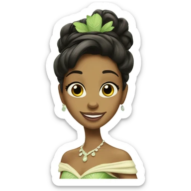 Tiana from princess and the frog  sticker