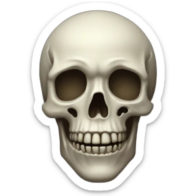 Une tete de mort sticker