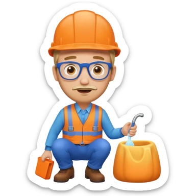 blippi pooping sticker