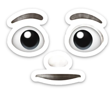 Freezing cold face  sticker