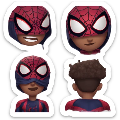 Miles morales spiderman sticker