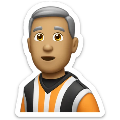 whistle of basketball referee remake sticker