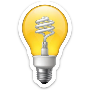 CFL light bulb sticker