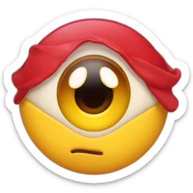 love emoji with hearts on the eye sticker