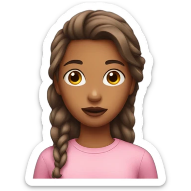 Girl with mouth masc sticker