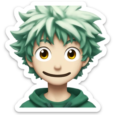 Izuku Midoriya from my hero academia  sticker