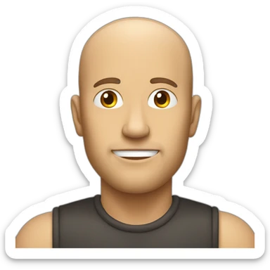 man with desire for power, hands in front sticker