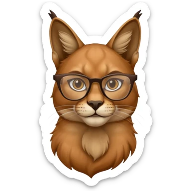 Caracal glasses  w sticker