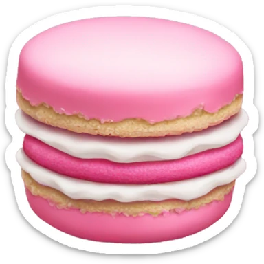 Pink macaroon sticker