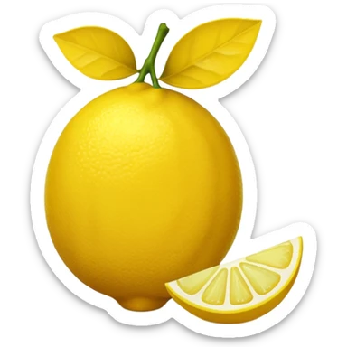 The leftovers of a lemon after making lemon juice sticker
