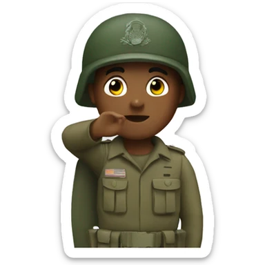 Special force salute sticker