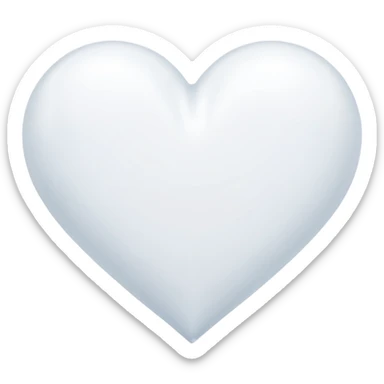 snow heart sticker