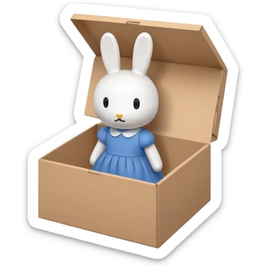 Miffy+box sticker