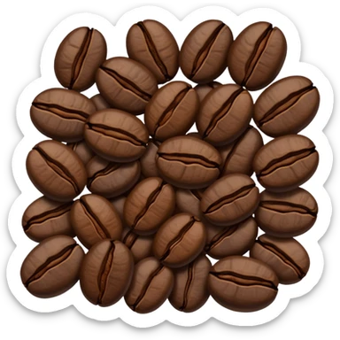 coffee beans sticker